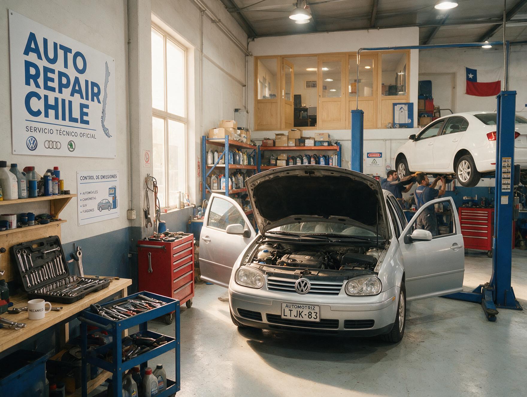 A mechanic working in a workshop